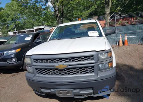 2015 Chevrolet Silverado 1500 Wt из США, поврежденный, VIN 1GCRCPEH1FZ257341